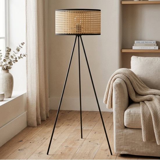 Rattan Floor Lamp